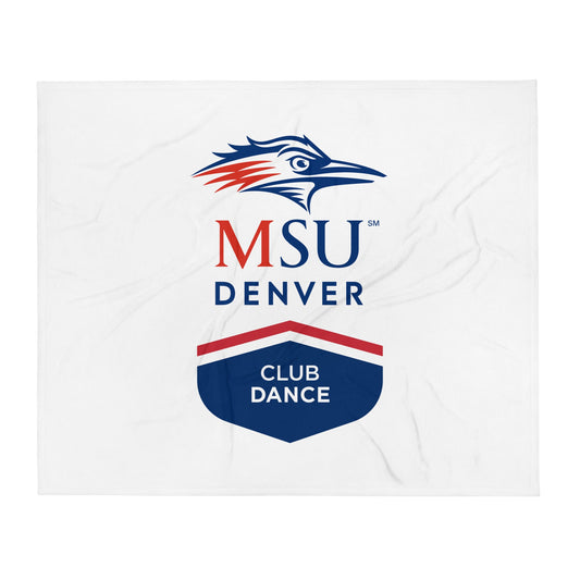 Throw Blanket | MSU Denver Dance Team | Apex Logo