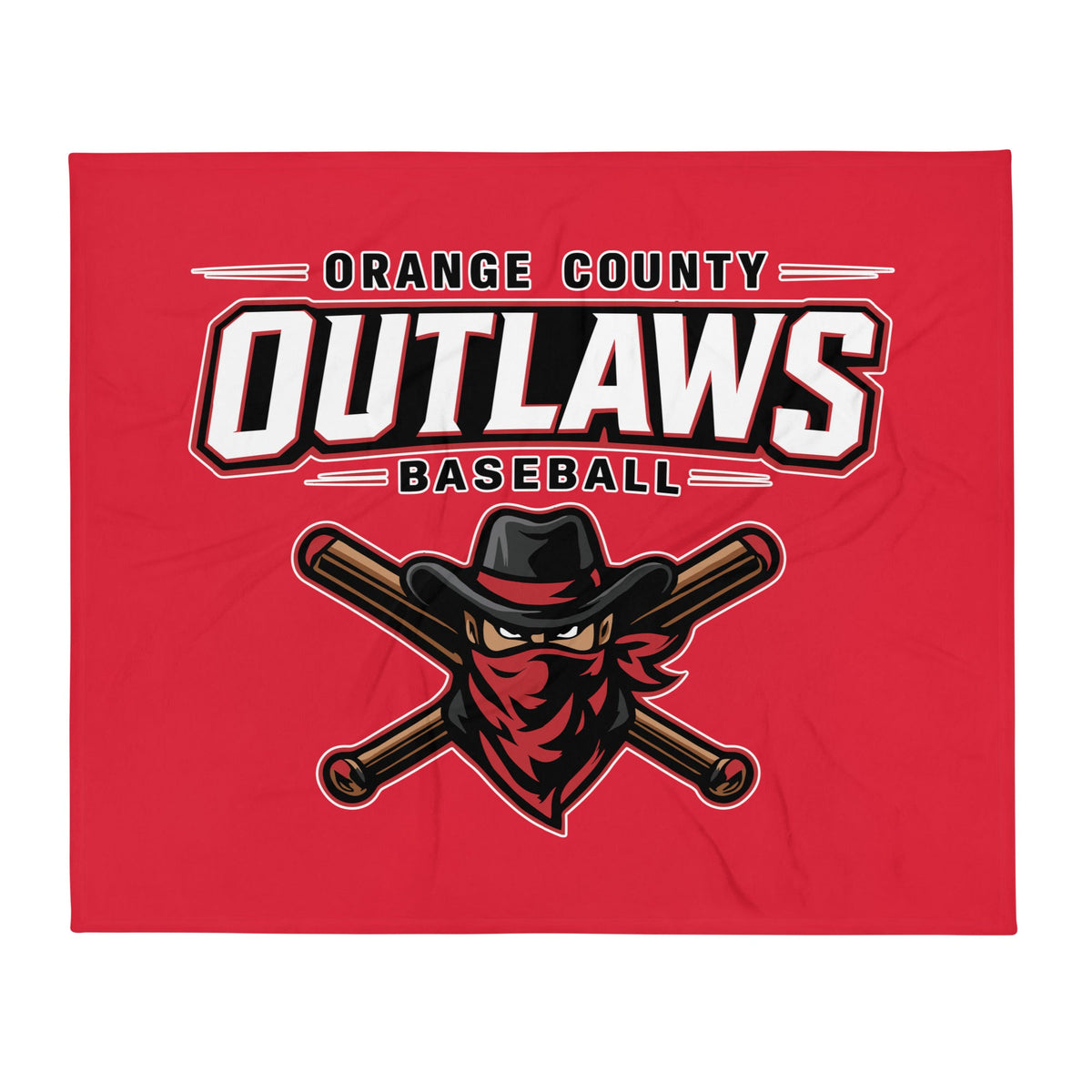 Throw Blanket | Orange County Outlaws | Vanguard Logo