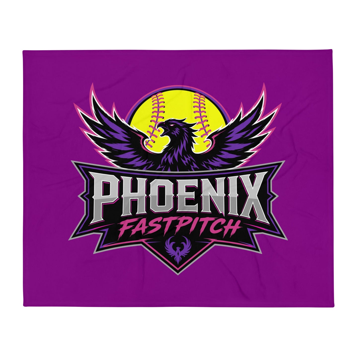 Throw Blanket | Phoenix Fastpitch | Emblem Logo