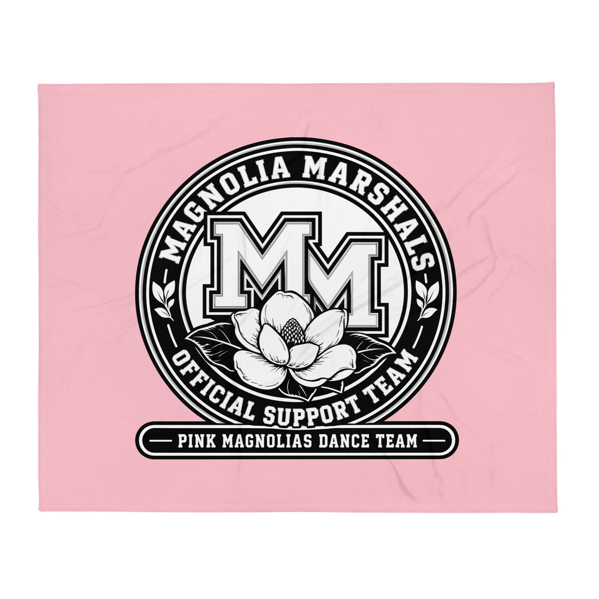 Throw Blanket | Pink Magnolias Dance | Emblem Logo
