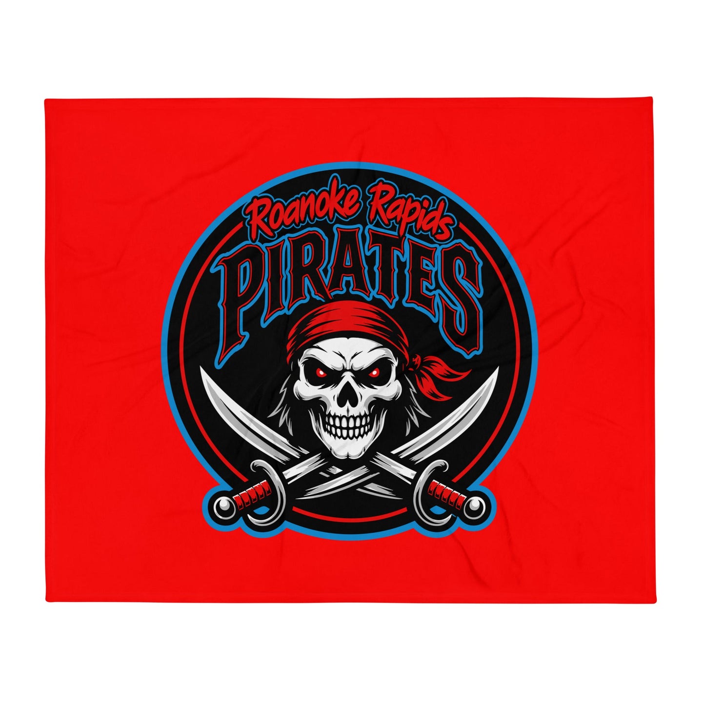 Throw Blanket | Roanoke Rapids Pirates | Shield Logo