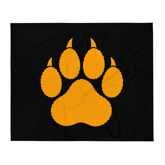 Throw Blanket | Rock Springs High School Tennis | Paw Logo