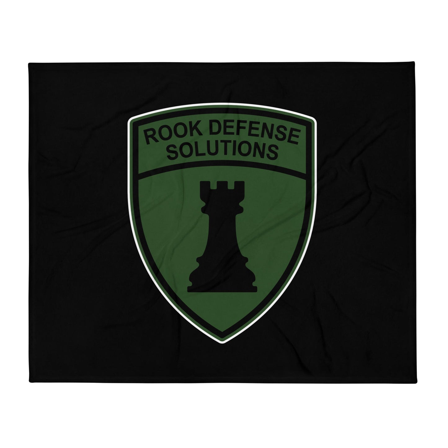 Throw Blanket | Rook Defense Solutions | Emblem Logo