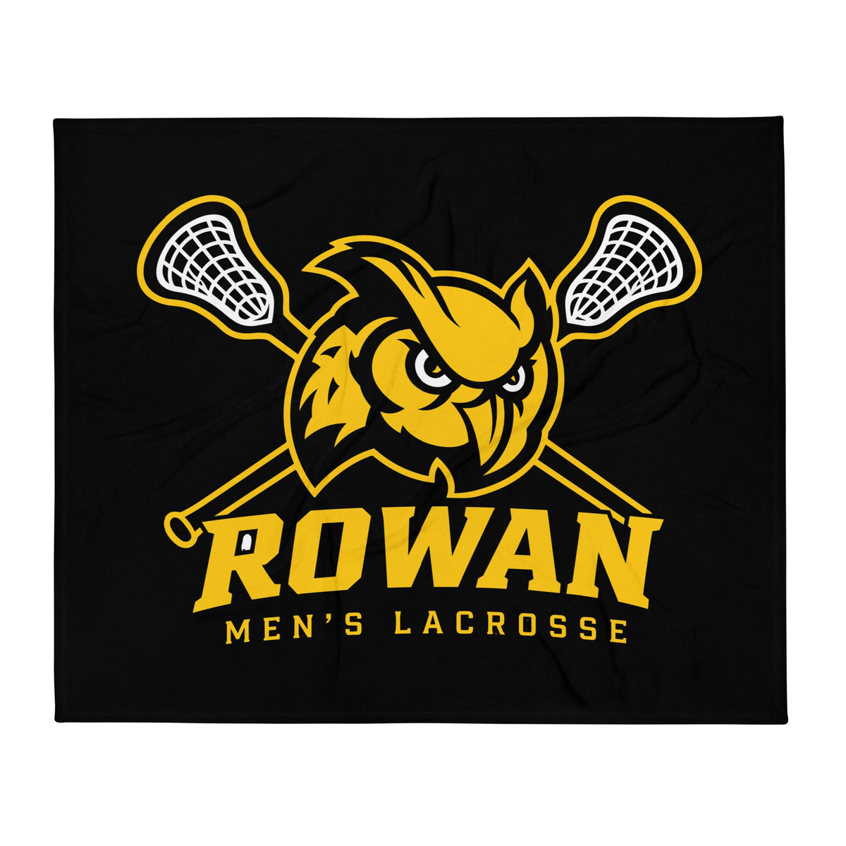 Throw Blanket | Rowan Men’s Lacrosse | Crest Logo