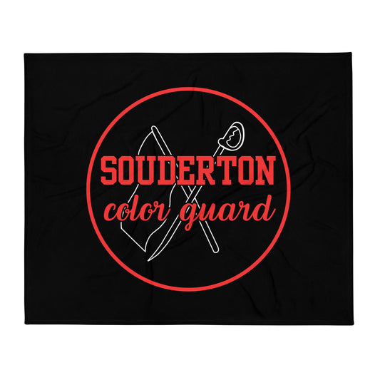 Throw Blanket | Souderton Color Guard | Badge Logo