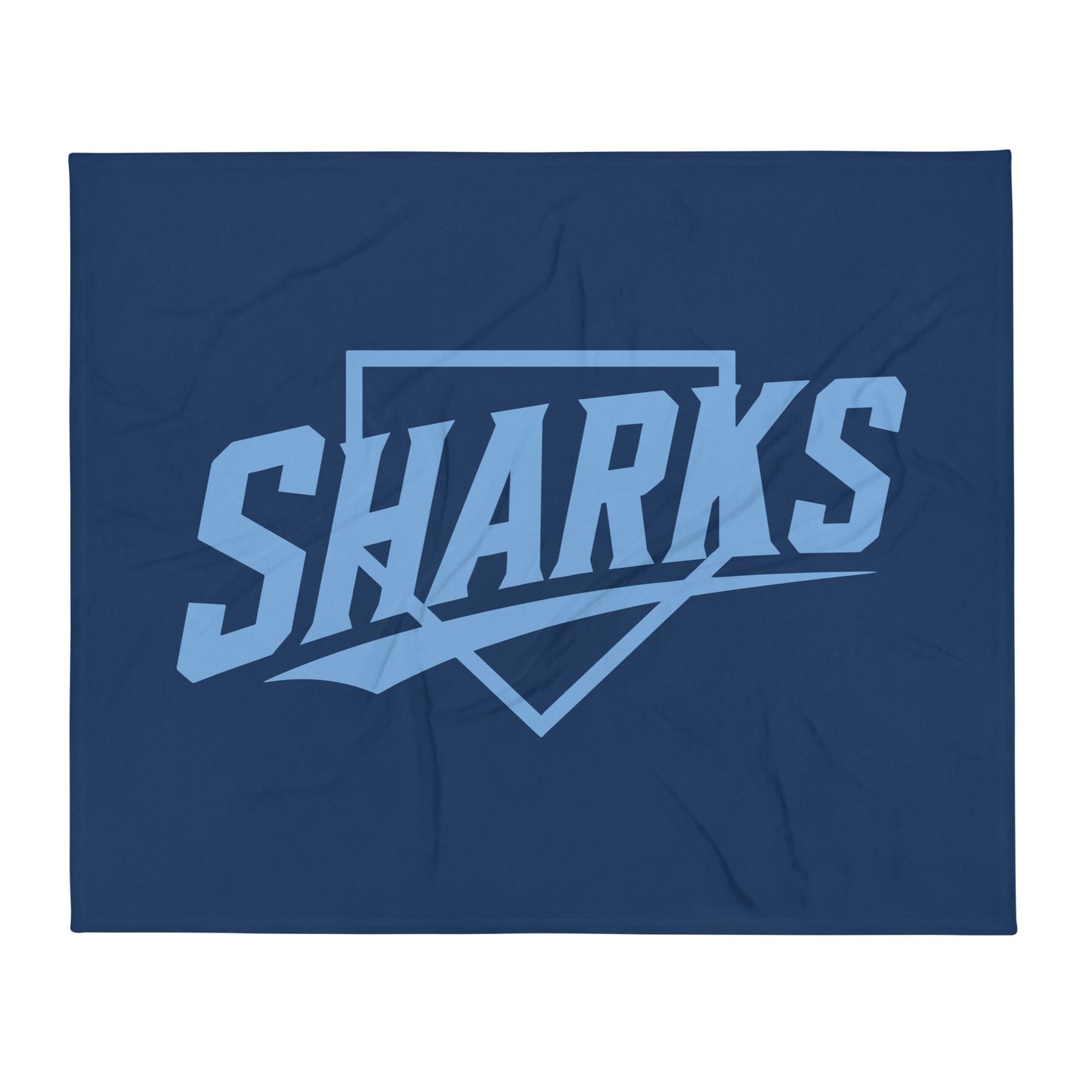Throw Blanket | The Sharks Baseball Team | Crest Logo