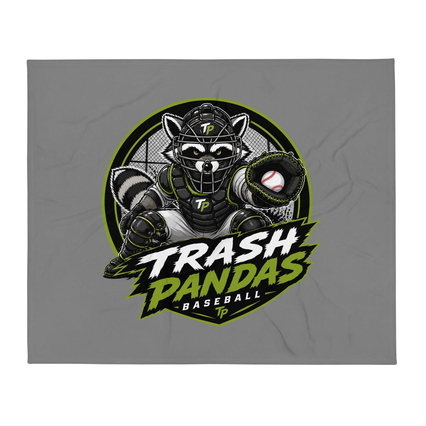 Throw Blanket | Trash Pandas Baseball Organization | Athletics Logo