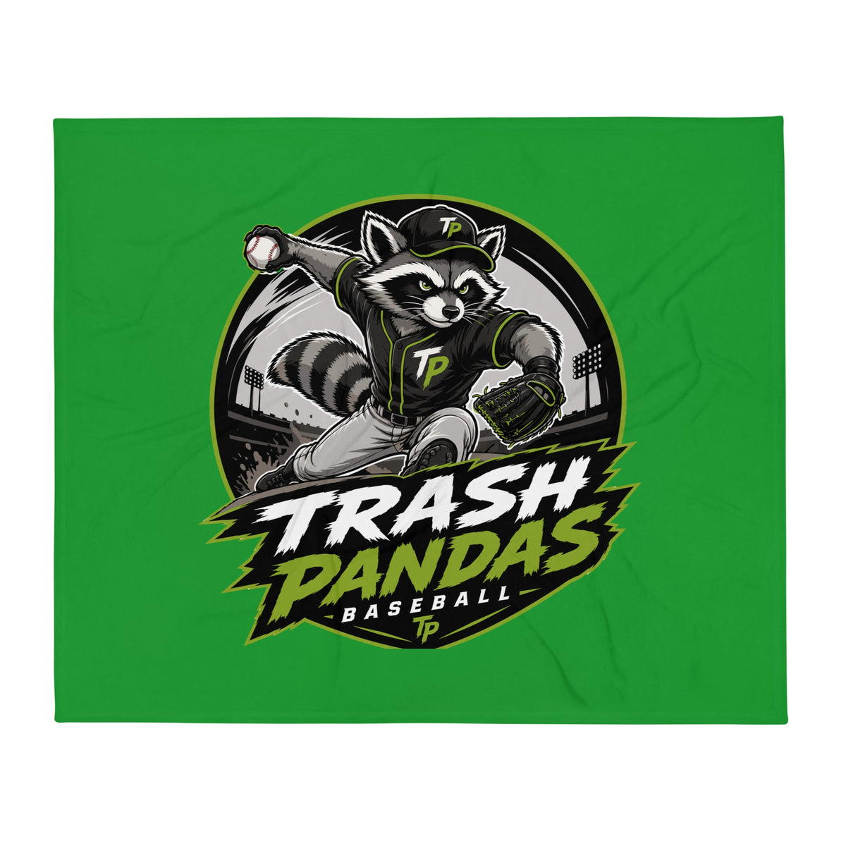 Throw Blanket | Trash Pandas Baseball Organization | Vanguard Logo