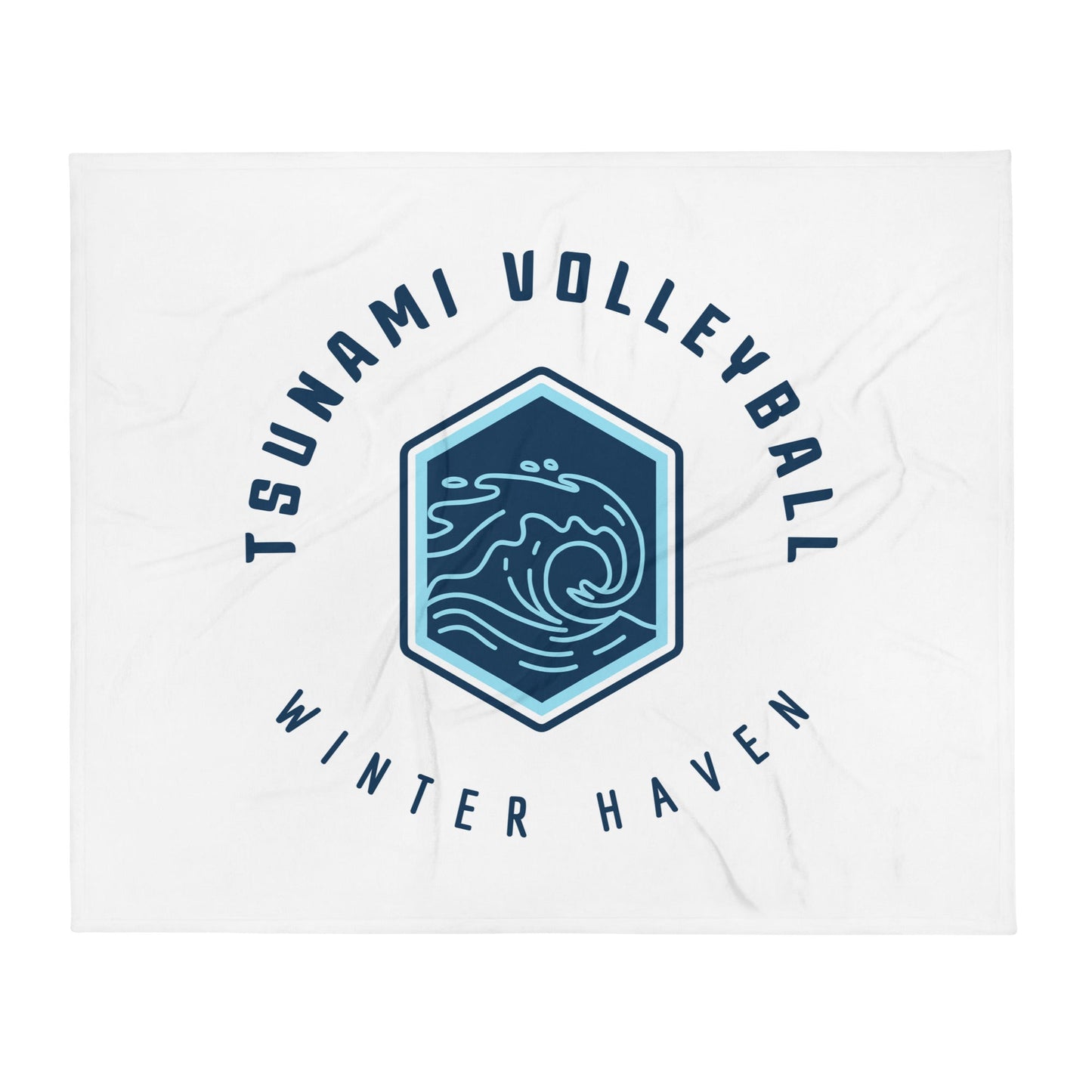 Throw Blanket | Tsunami Volleyball Club | Crest Logo