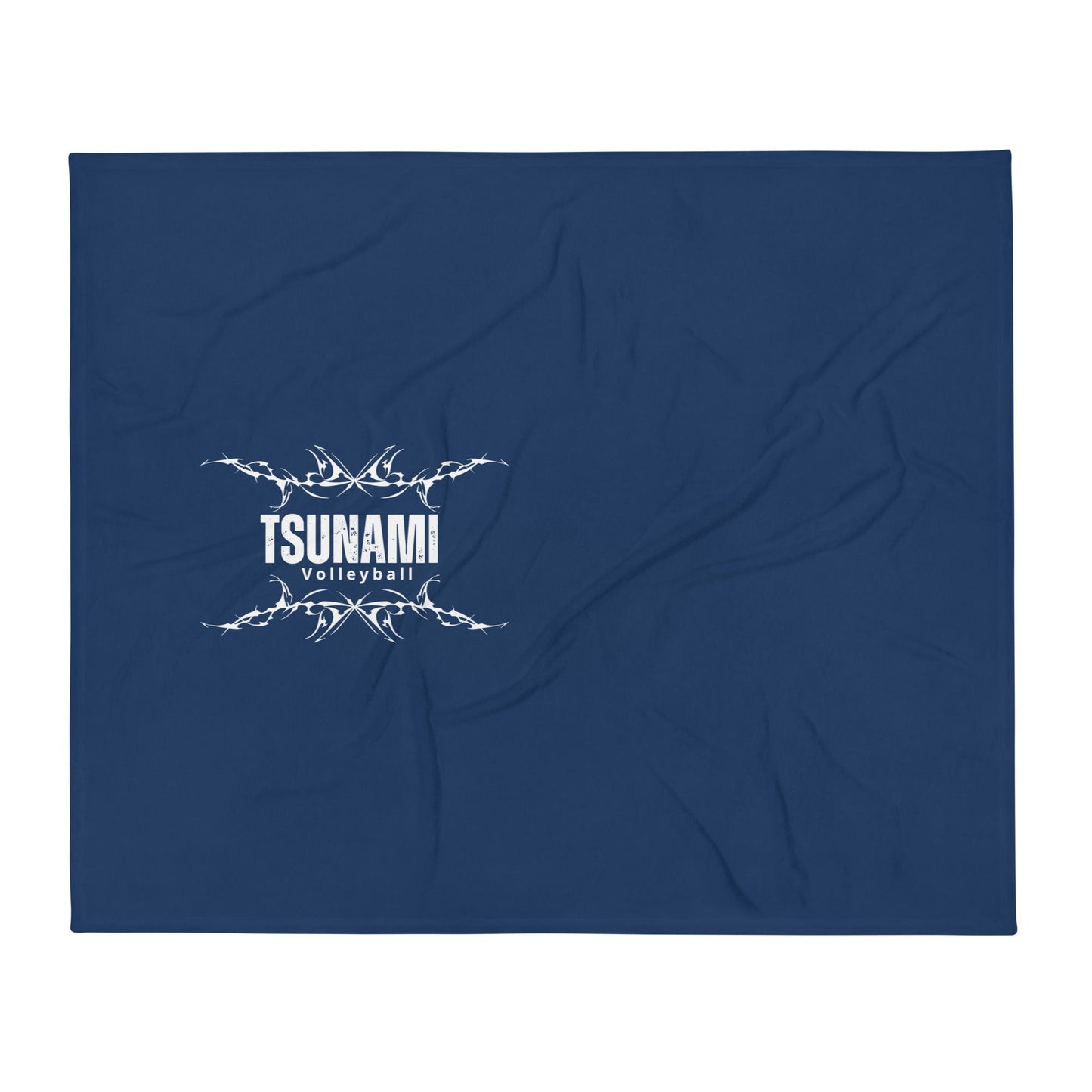 Throw Blanket | Tsunami Volleyball Club | Modern Script Logo