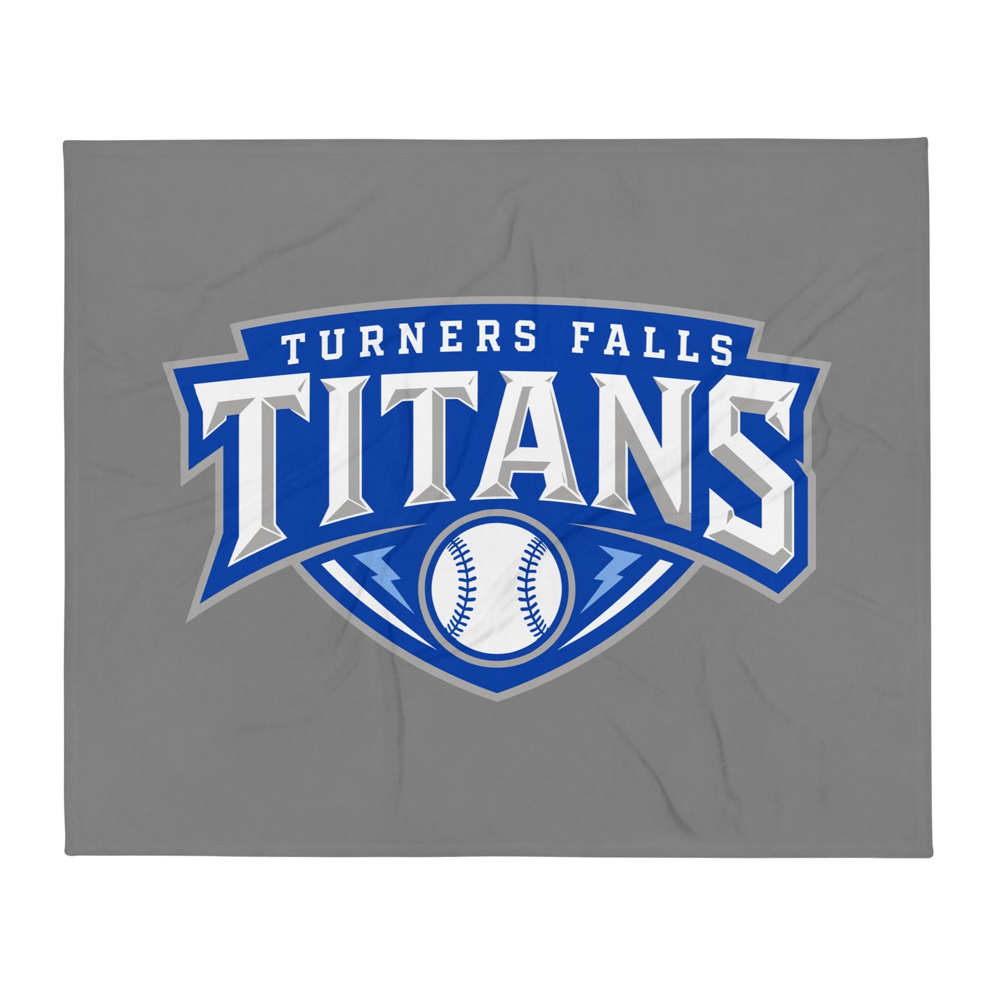 Throw Blanket | Turners Falls Titans | Titan Crest Logo