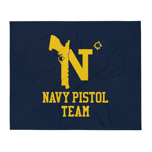 Throw Blanket | USNA Pistol Team | Crest Logo