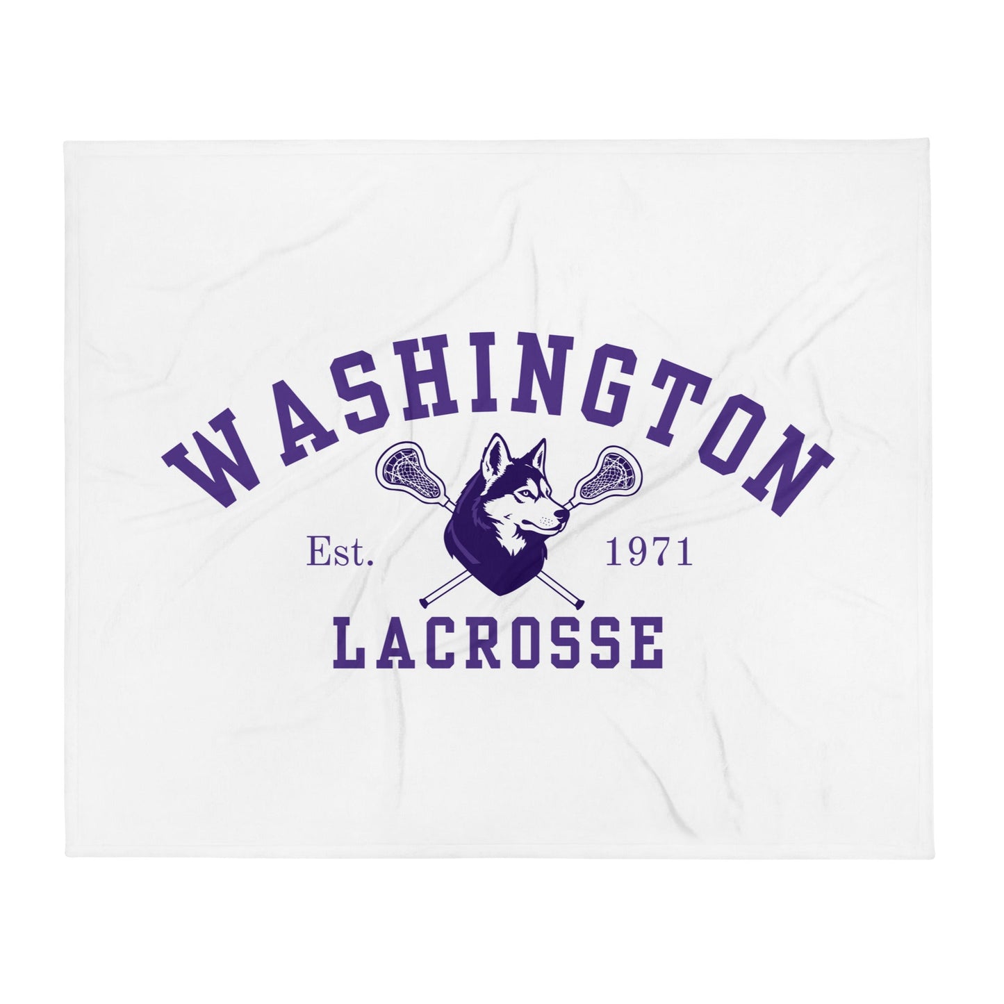 Throw Blanket | UW Women's Club Lacrosse | Washington Lacrosse Logo