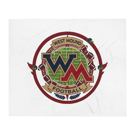 Throw Blanket | West Mound Stars | Badge Logo