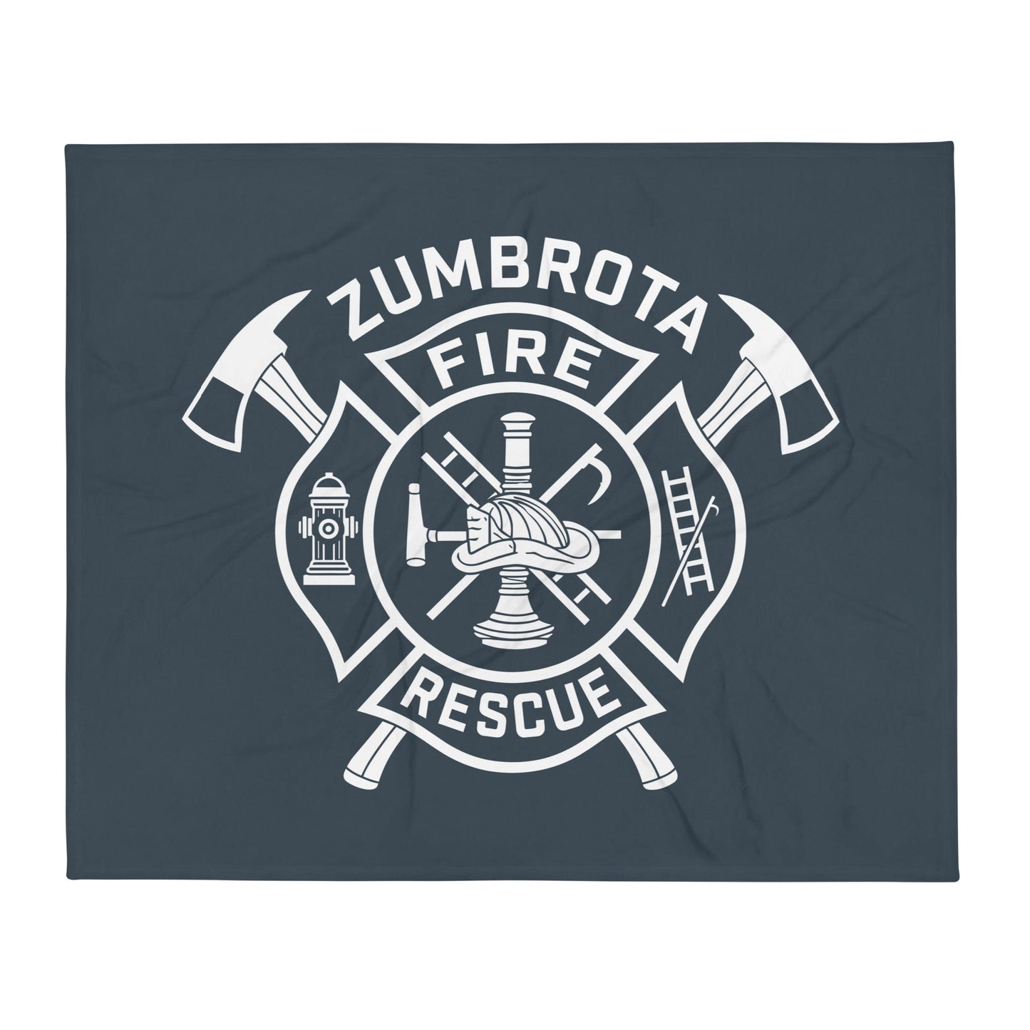 Throw Blanket | Zumbrota Fire Department | Crest Logo