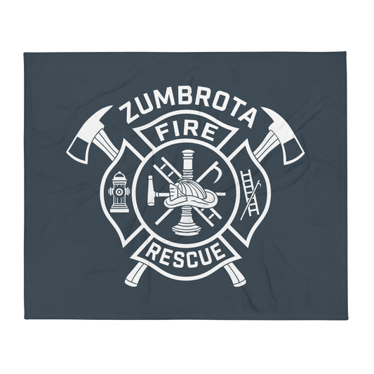 Throw Blanket | Zumbrota Fire Department | Crest Logo