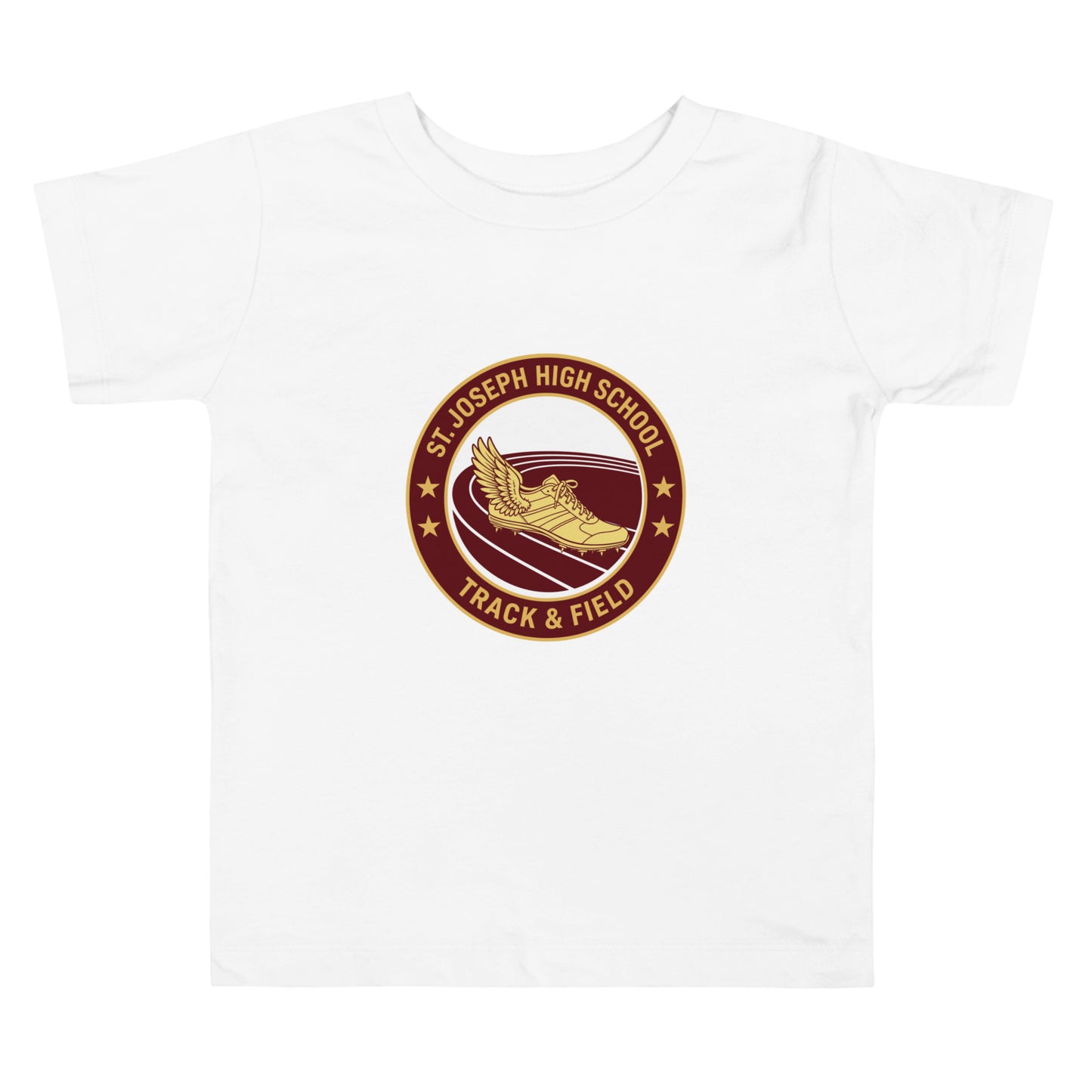 Performance | Toddler T-Shirt | St. Joseph High School - Track & Field | Badge Logo