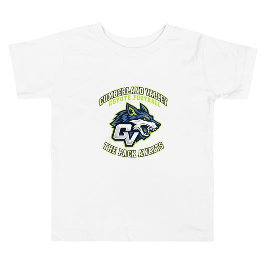 Performance | Toddler T-Shirt | Cumberland Valley Coyotes Football | Emblem Logo