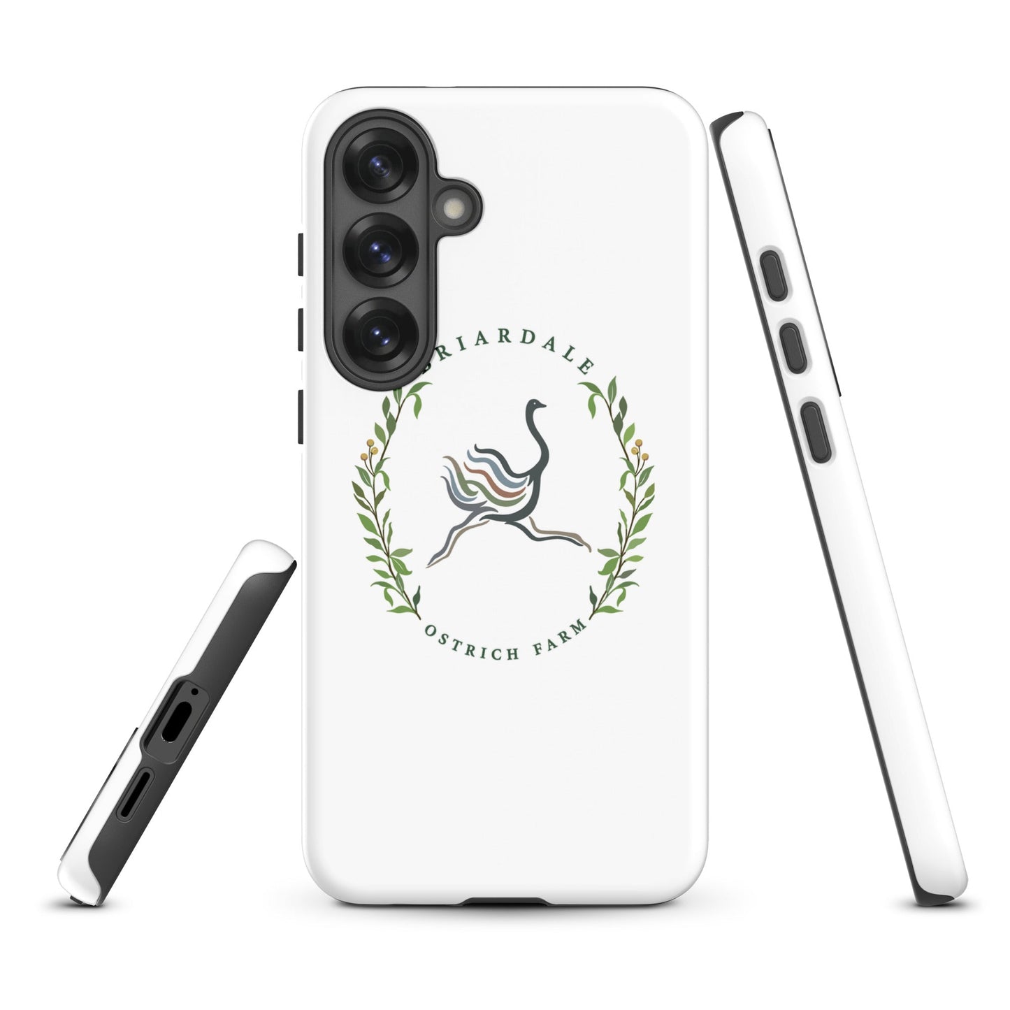 Tough Case for Samsung® | Briardale Ostrich Farm | Crest Logo