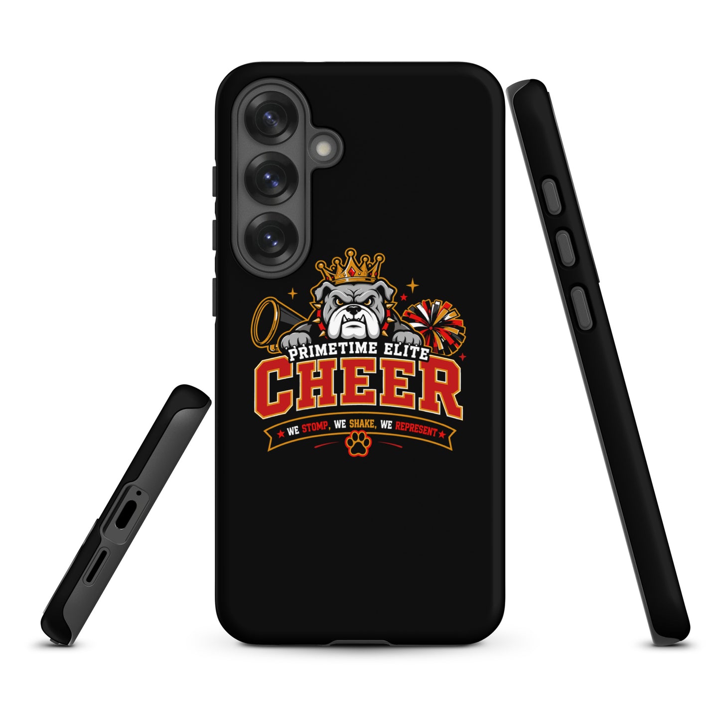 Tough Case for Samsung® | PTE Bulldog Cheer | Crest Logo