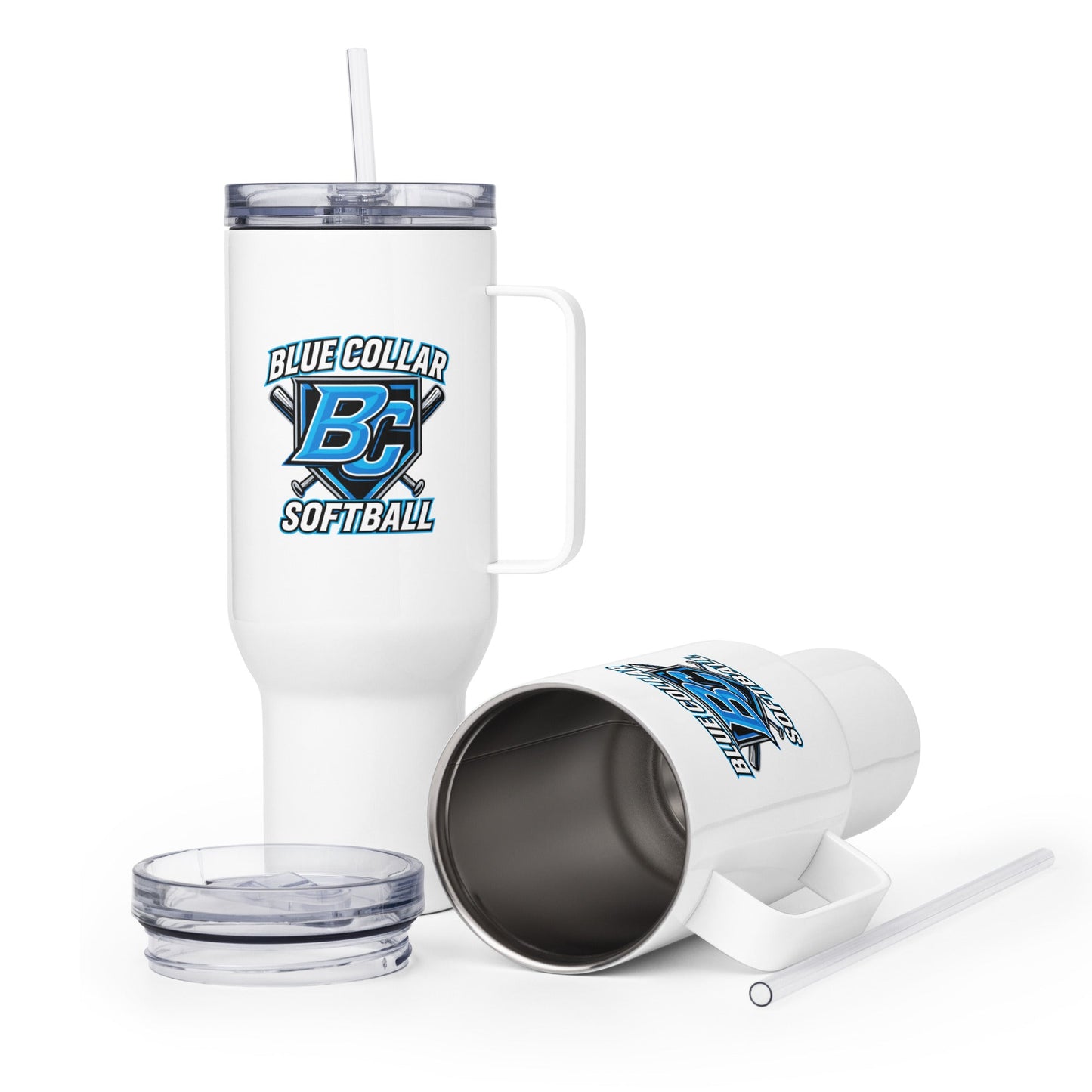 Travel Mug | Blue Collar Softball 2034 | Shield Logo