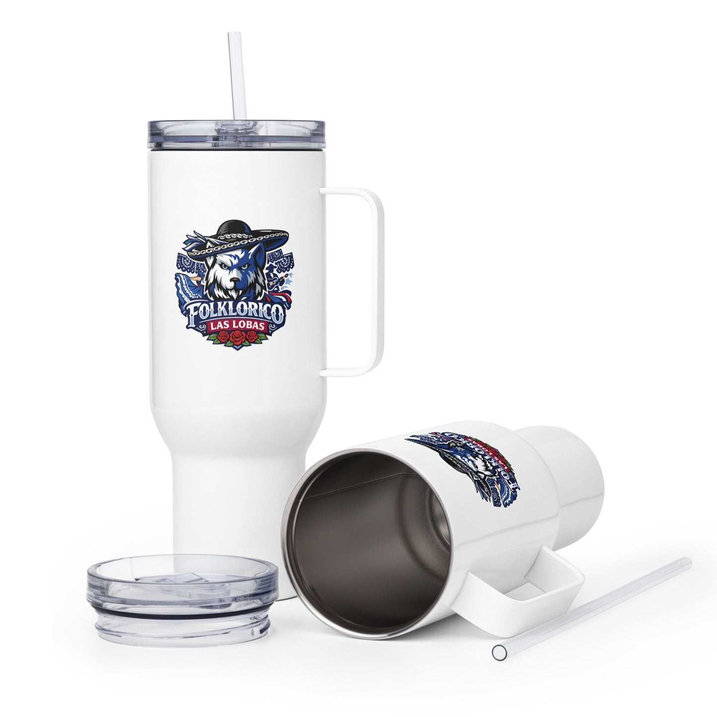 Travel Mug | Los Lobitos | Las Lobas Logo