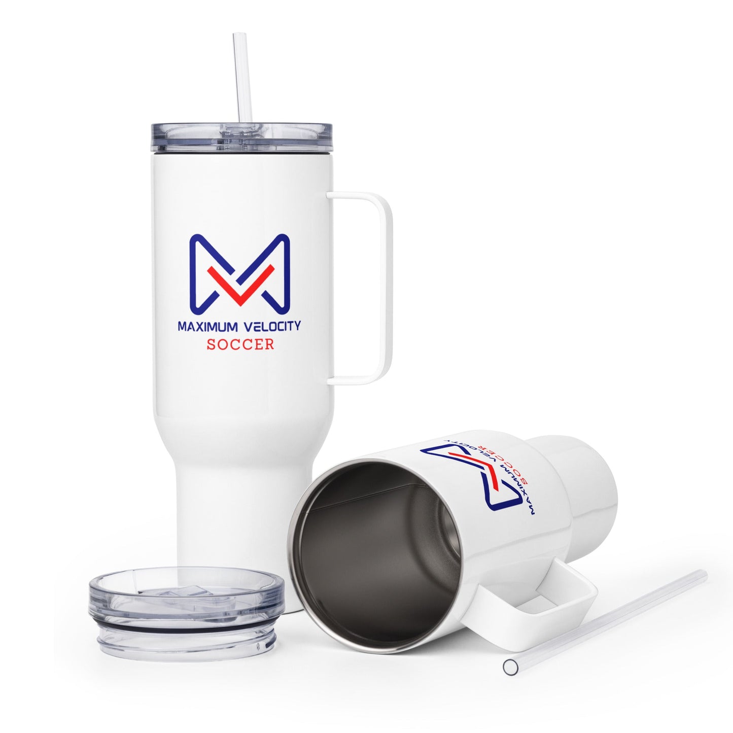 Travel Mug | Maximum Velocity Youth Sports | Crest Logo