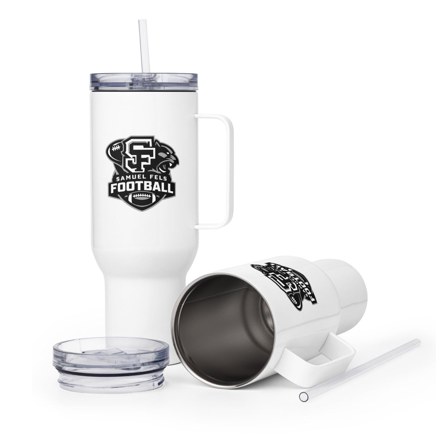 Travel Mug | Samuel Fels Football | Crest Logo