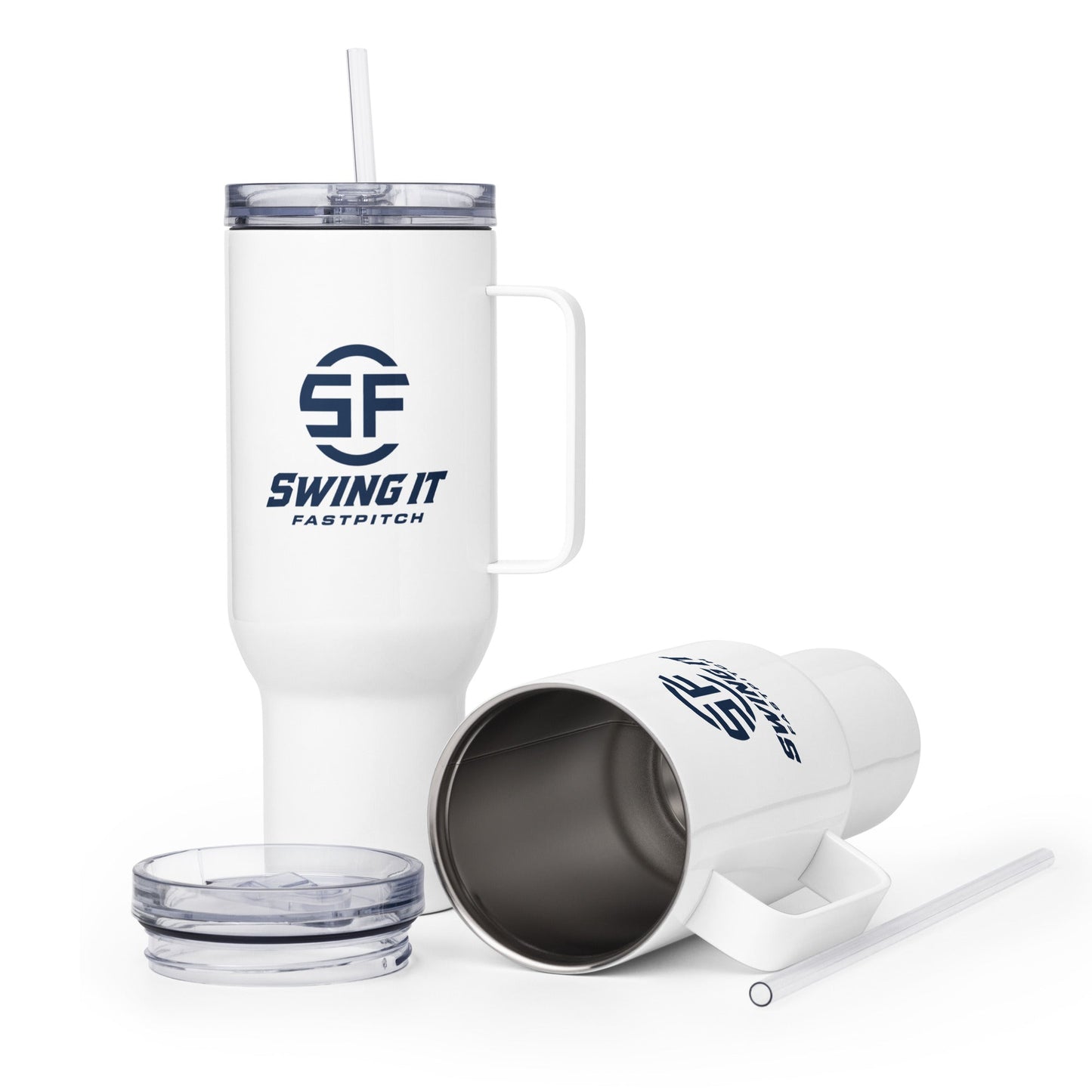 Travel Mug | Swing It Fastpitch | Crest Logo