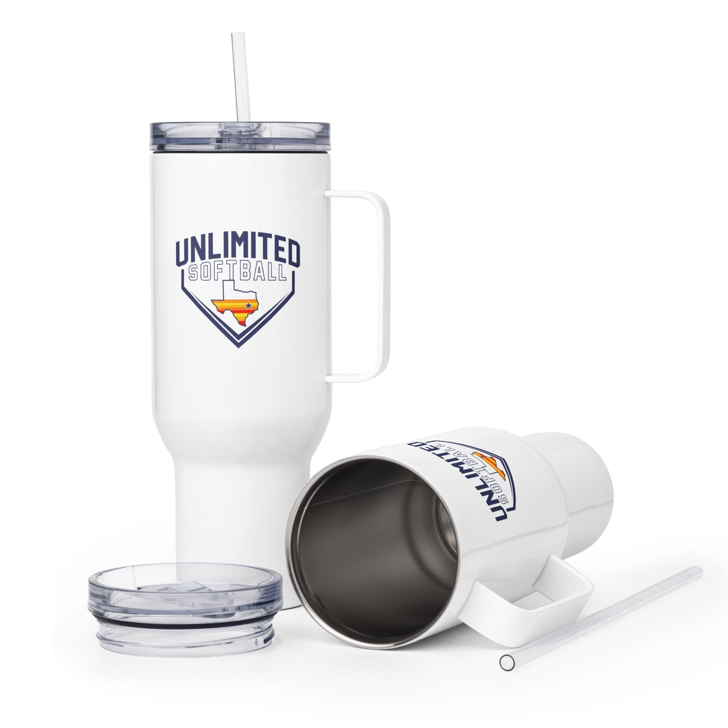 Travel Mug | Texas Unlimited | Home Plate Logo