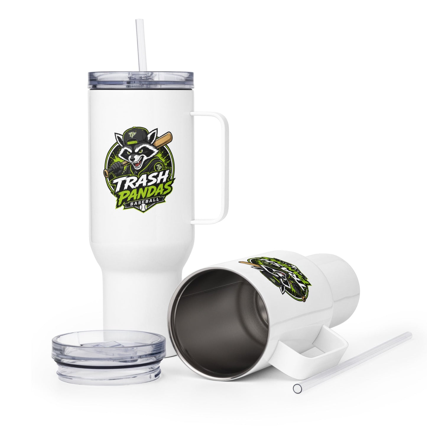 Travel Mug | Trash Pandas Baseball Organization | Mascot Logo