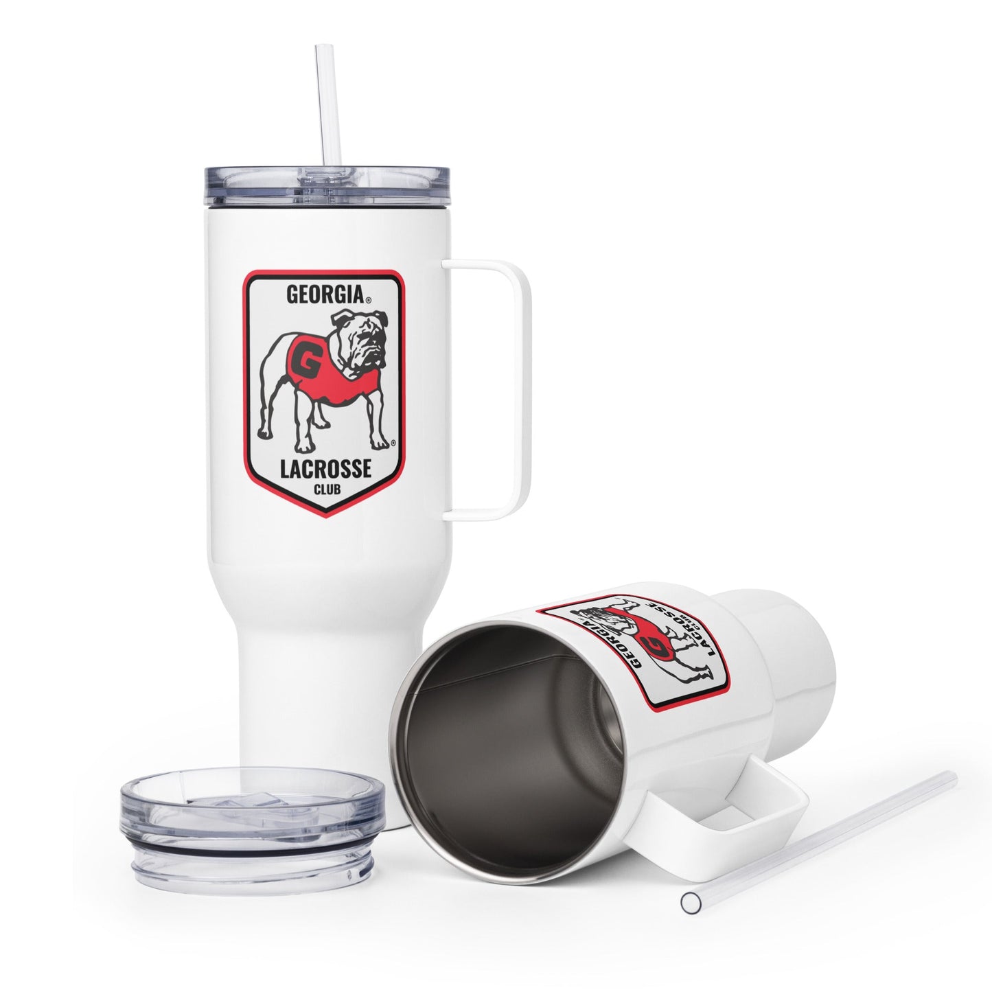 Travel Mug | UGA Club Lacrosse | Shield Logo