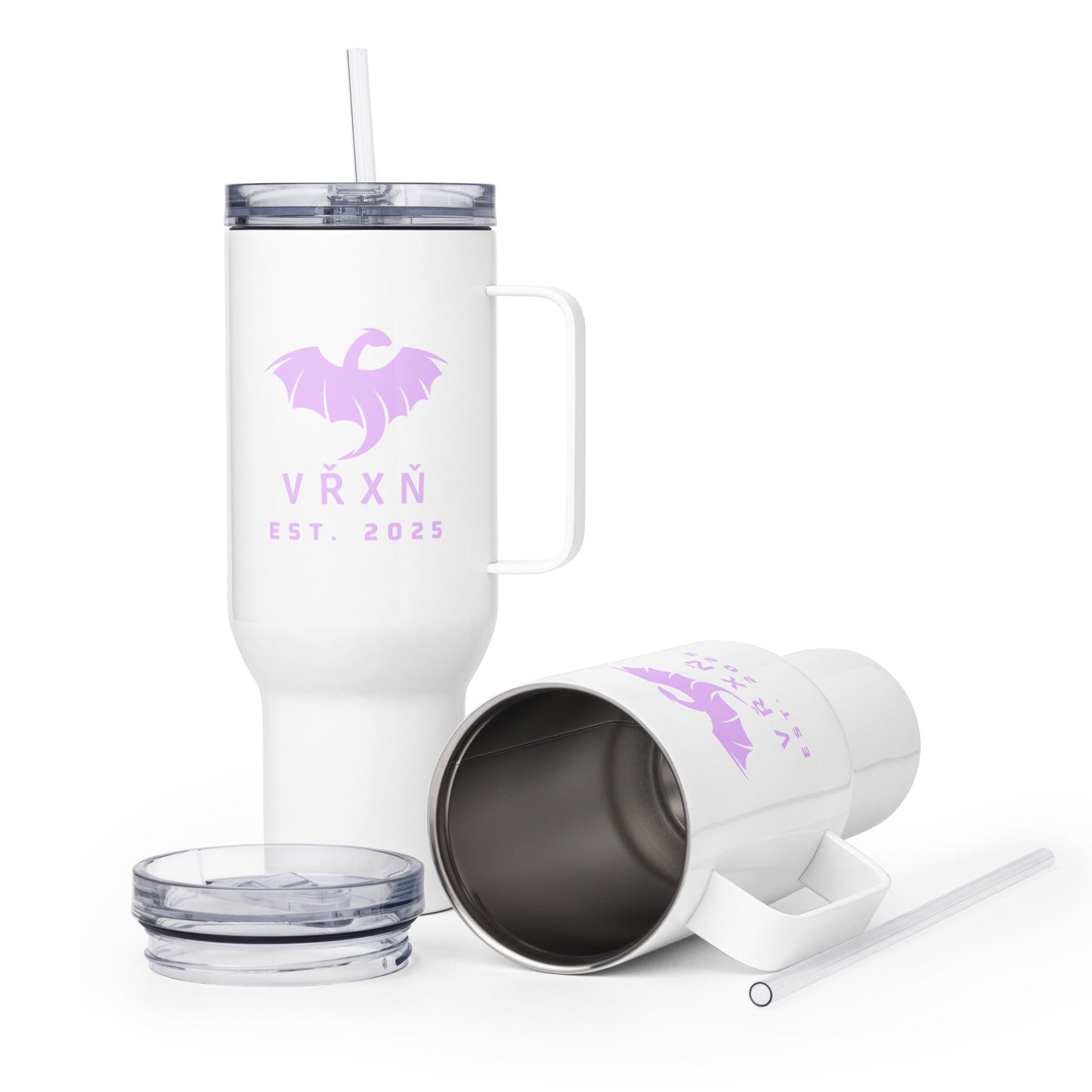 Travel Mug | VŘXŇ | Ancient Modern Logo
