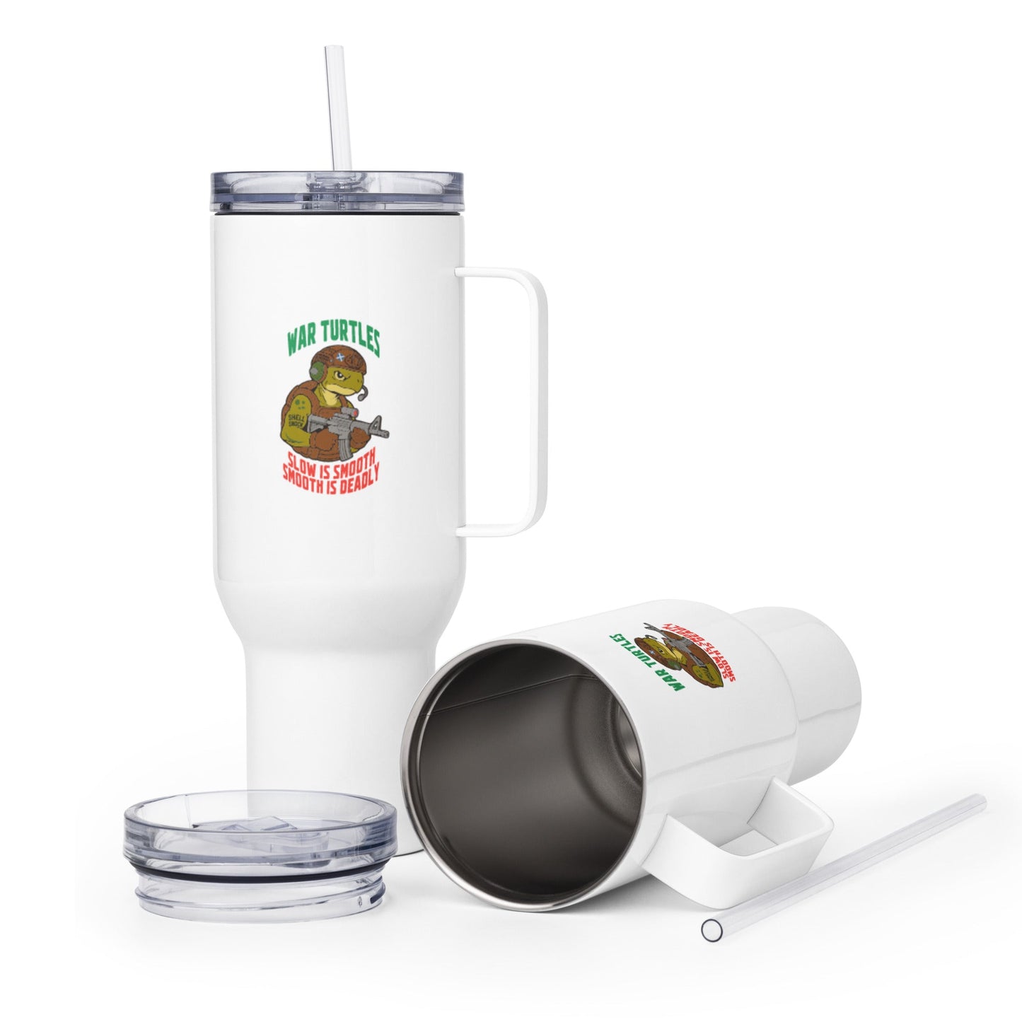 Travel Mug | War Turtles | Mascot Logo