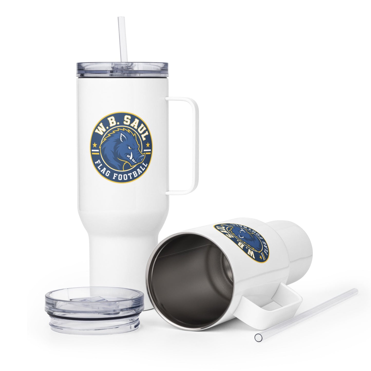 Travel Mug | W.B.Saul Razorbacks | Badge Logo