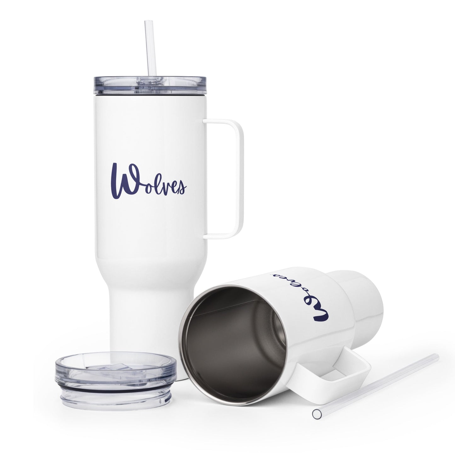 Travel Mug | White Mountain School | Script Logo
