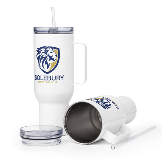 Travel mug with a handle - Solebury Wrestling Club