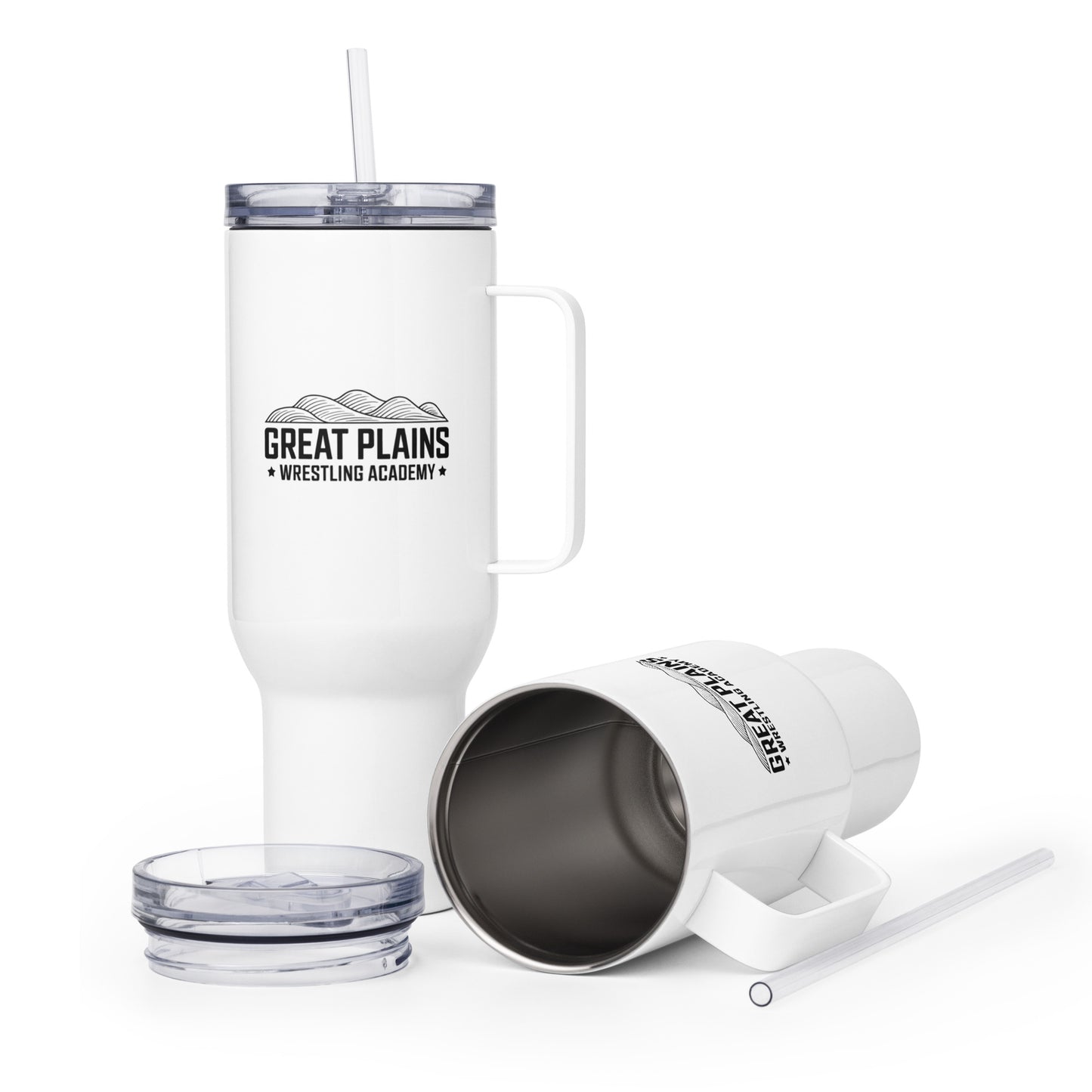Travel Mug | Great Plains Wrestling Academy | Crest Logo