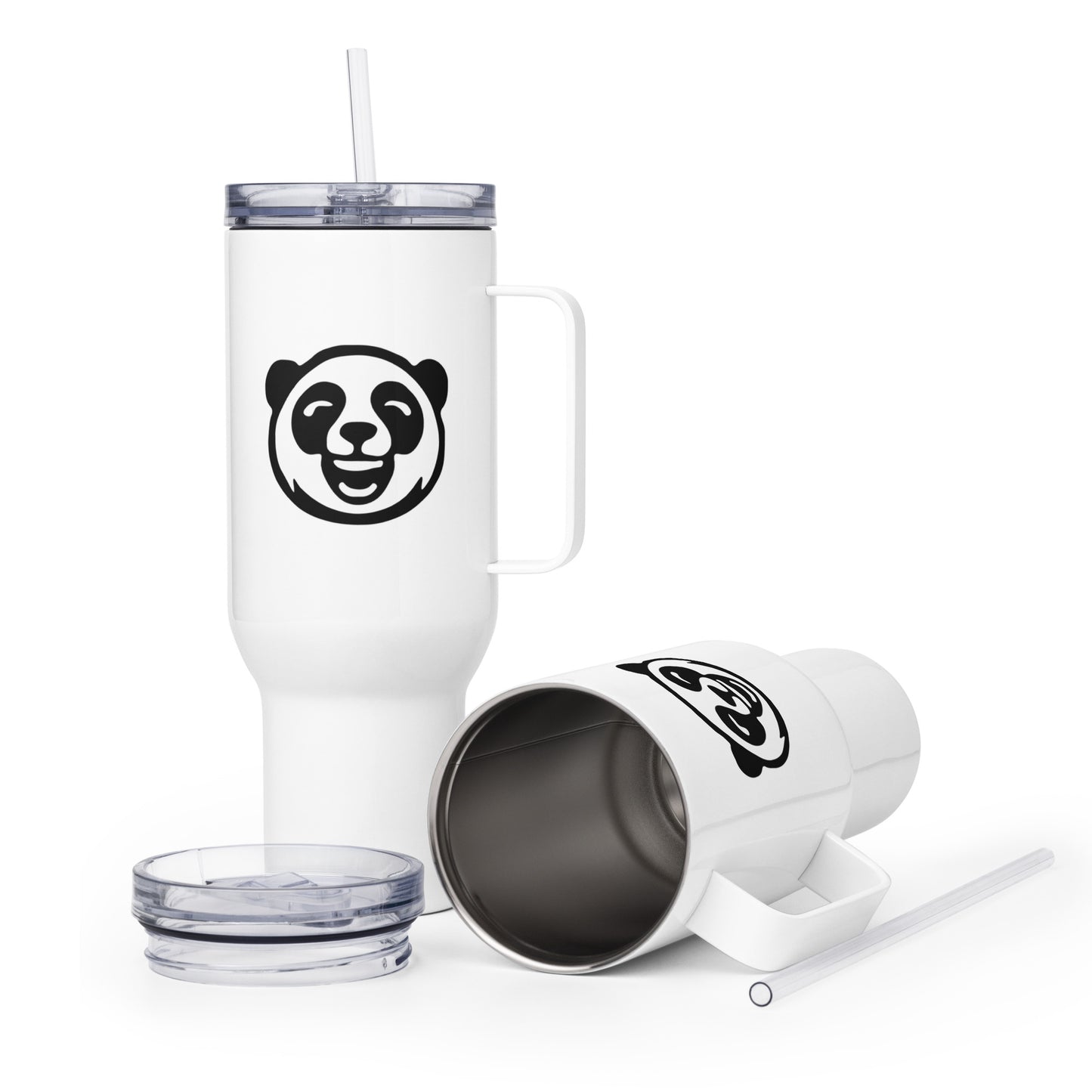 Travel Mug | Panda Lacrosse Club | Mascot Logo