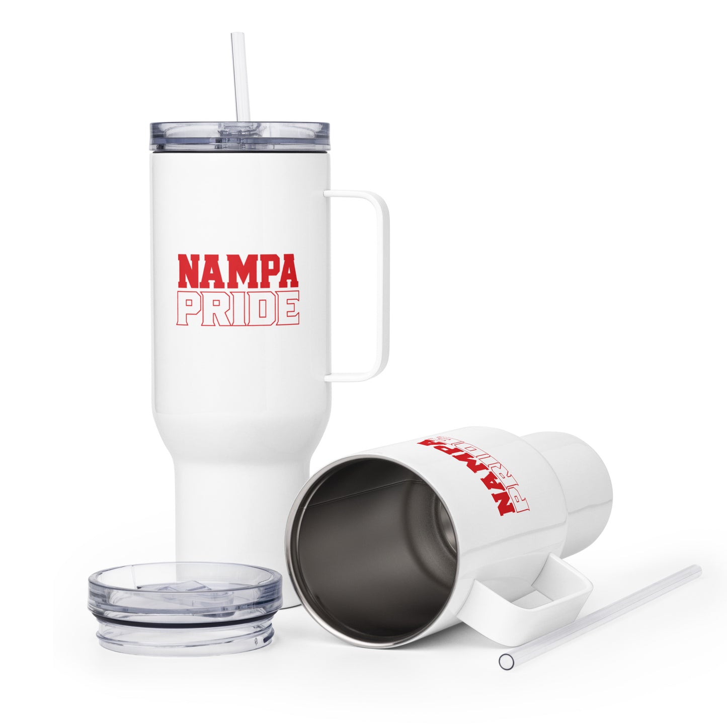 Travel Mug | Nampa Pride | Letter Mark Logo