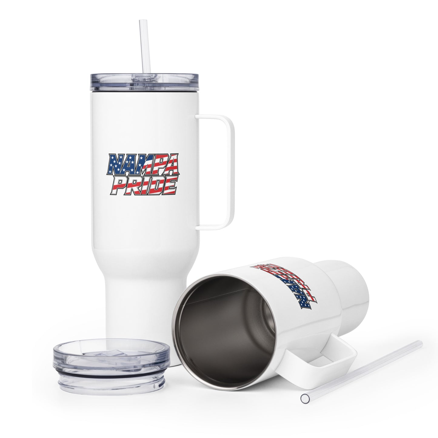 Travel Mug | Nampa Pride | Modern Script Logo