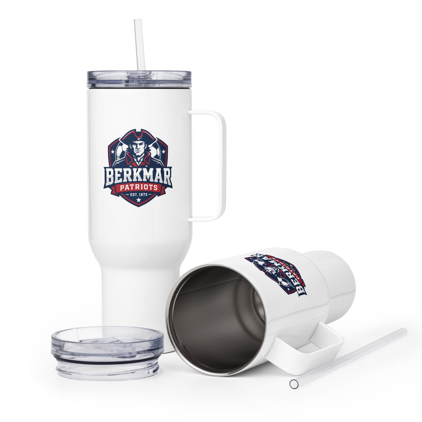 Travel Mug | Berkmar High School Soccer | Shield Logo