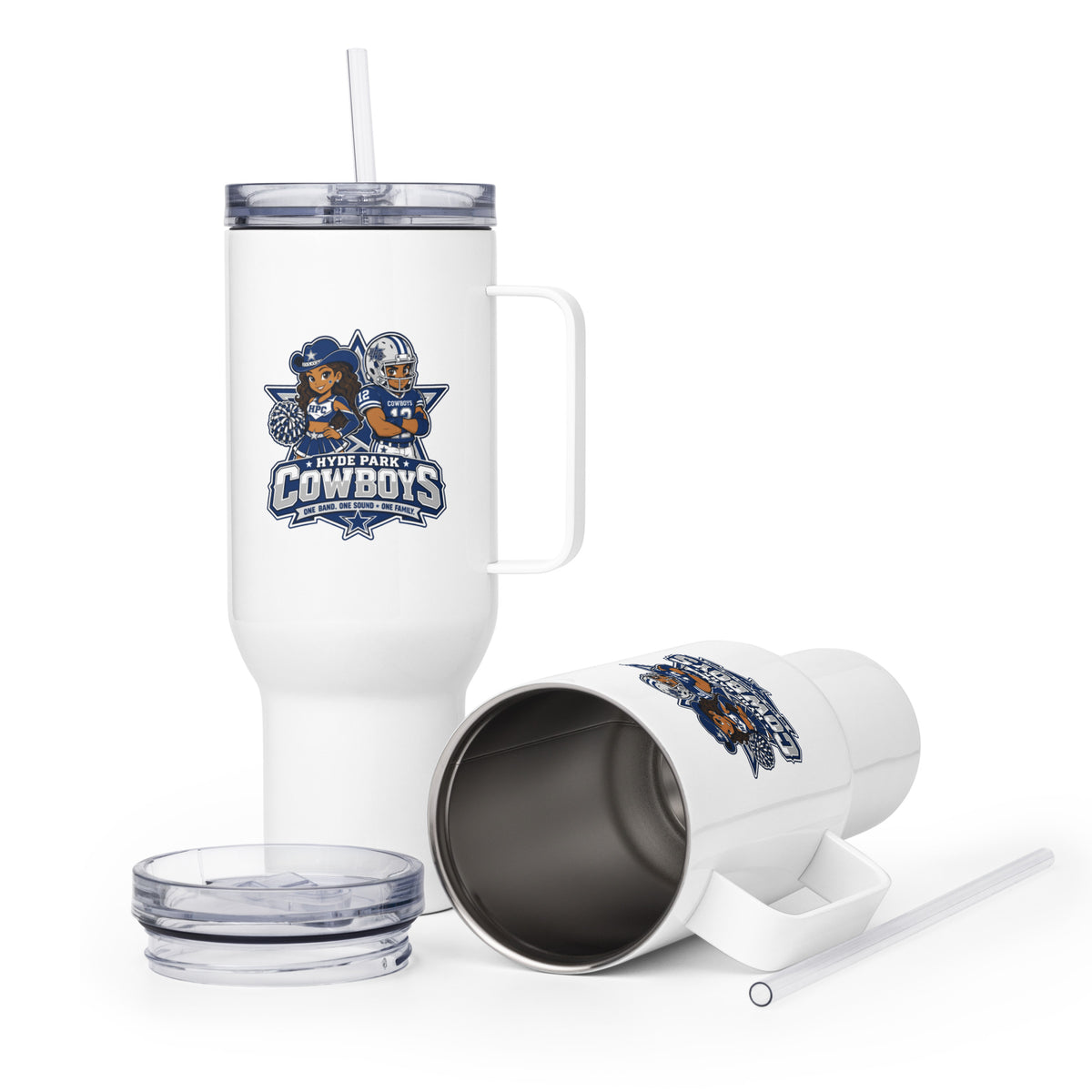 Travel Mug | Hyde Park Cowboys | Vanguard Logo