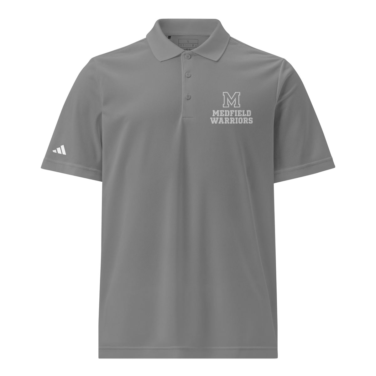 Signature | Embroidered Adidas Sport Polo | Medfield Softball | Badge Logo