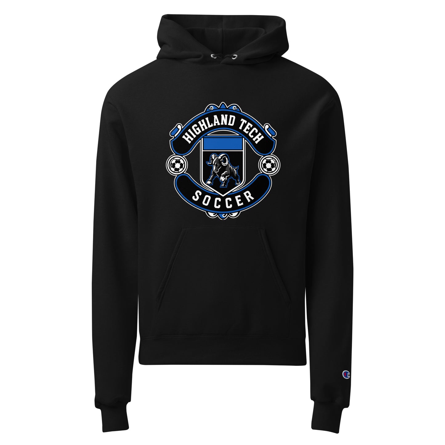 Signature | Champion Hoodie | Highland Soccer | Emblem Logo