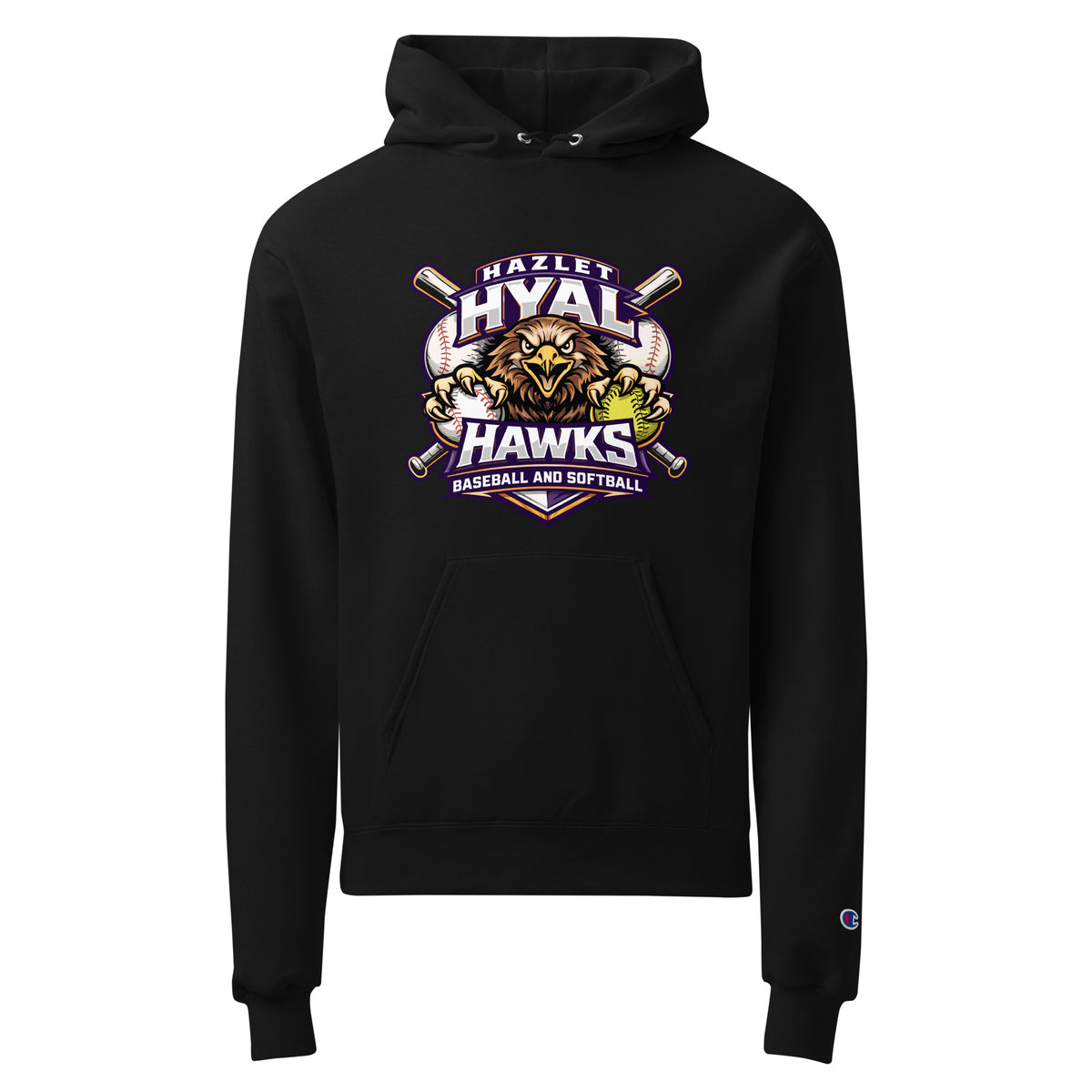 Signature | Champion Hoodie | HYAL Hawks | Emblem Logo