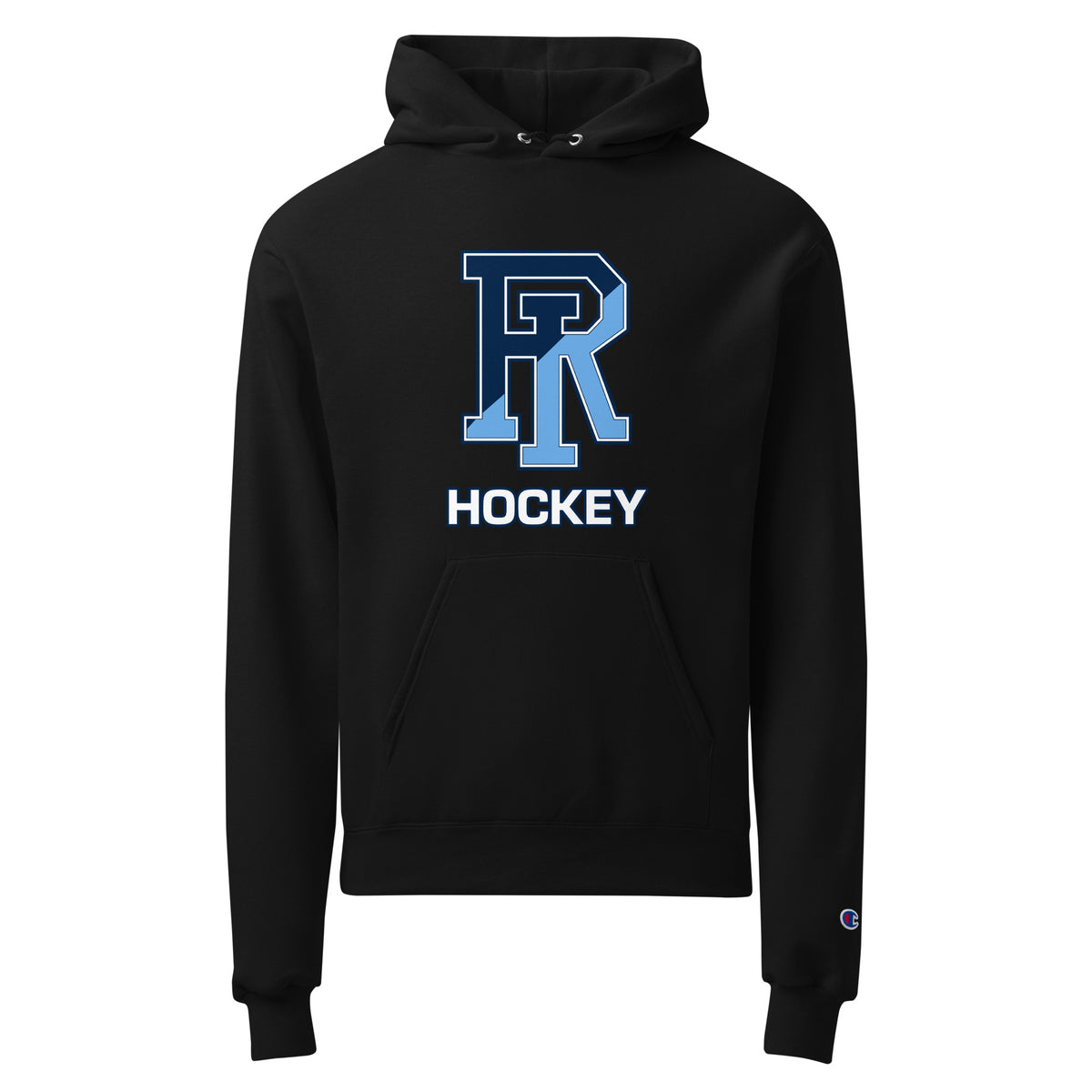 Signature | Champion Hoodie | URI Men’s Hockey | Crest Logo