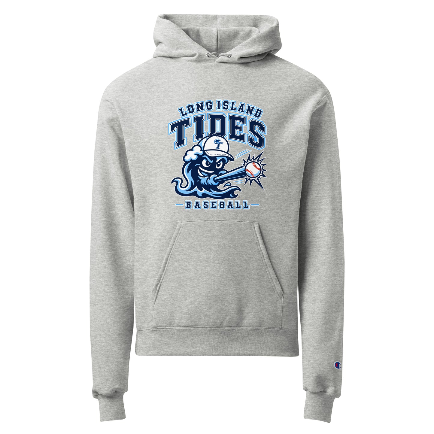 Signature | Champion Hoodie | Long Island Tides Baseball | Valor Logo