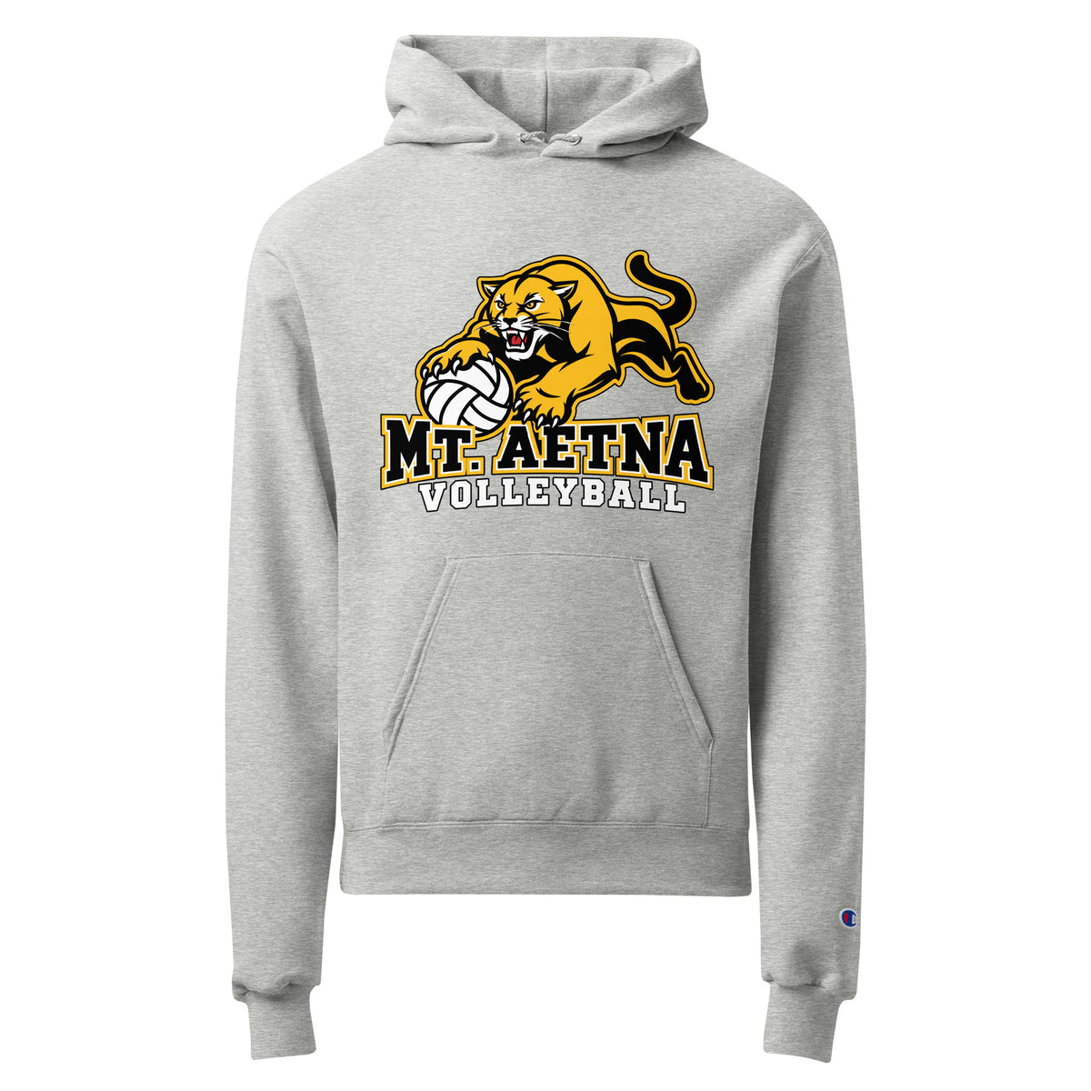 Signature | Champion Hoodie | Mt. Aetna Adventist School | Volleyball Apex Logo