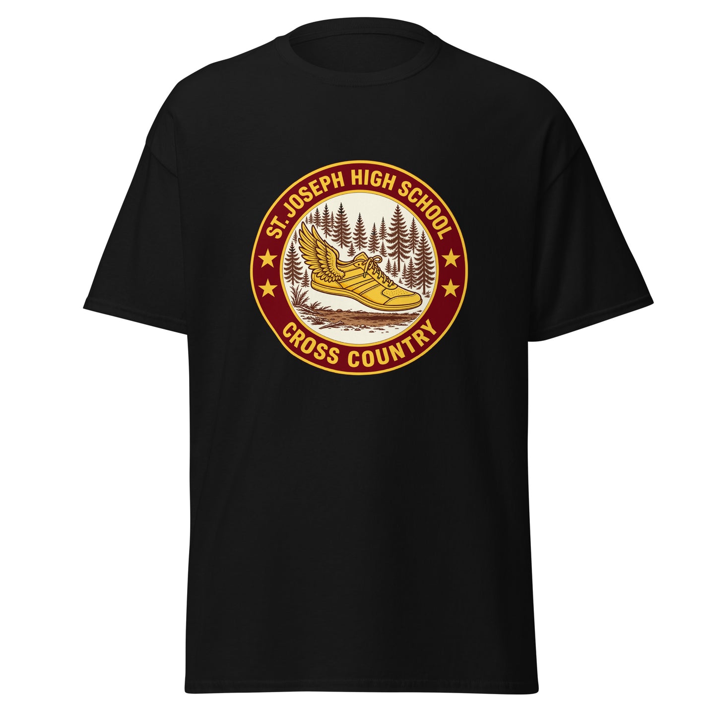 Classic | T-Shirt | St. Joseph High School - Cross Country | Badge Logo